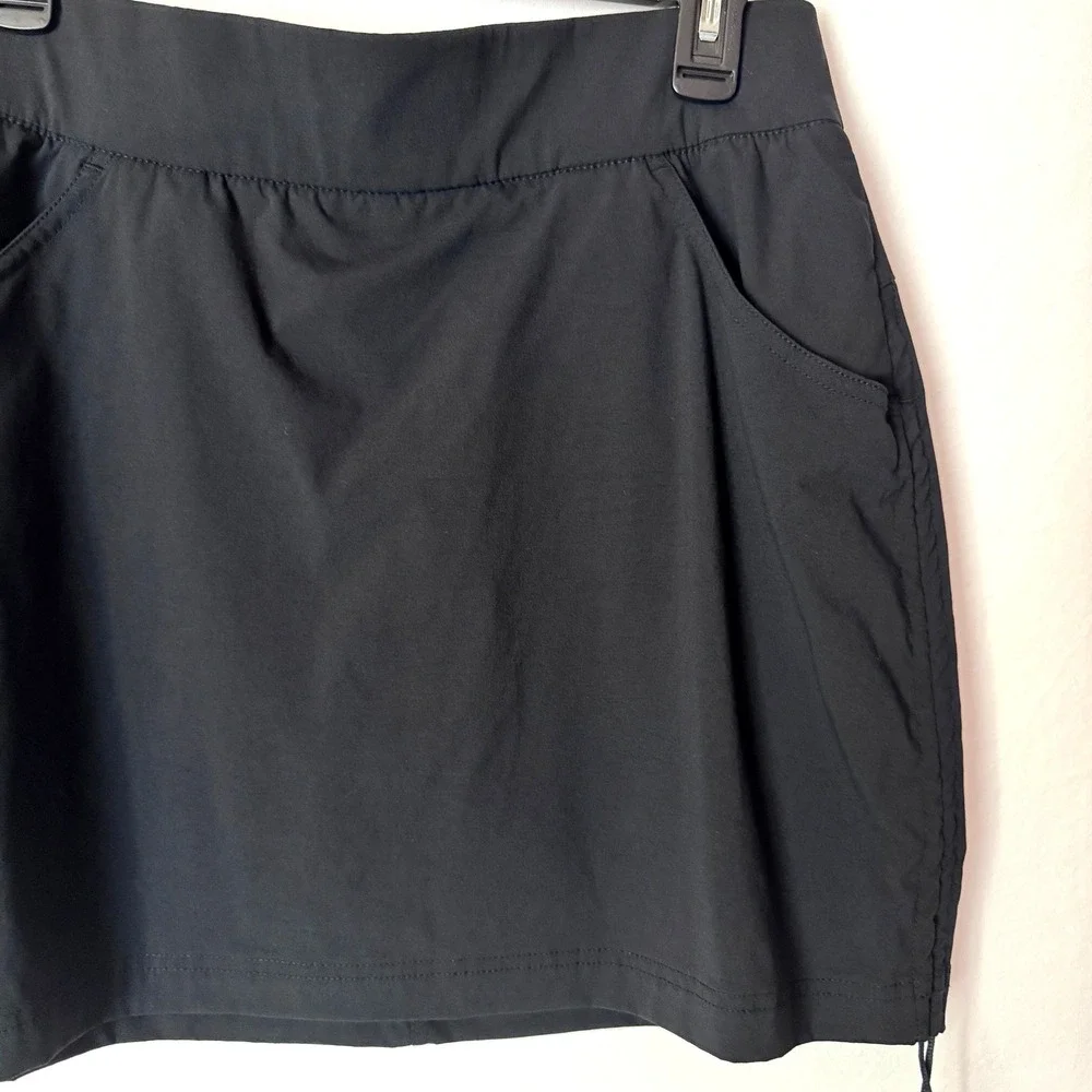 Columbia Women Black Hiking Skort Active Athletic Pull On Skirt Size M